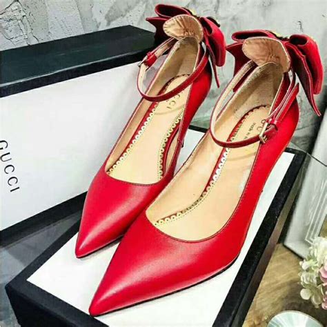 gucci shoes red high heels|Gucci high heel shoes women.